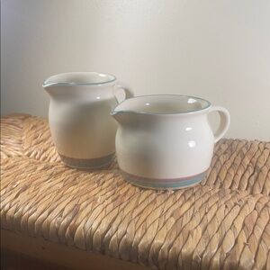 Pfaltzgraff Juniper Creamers & Gravy Boat set – Vintage Stoneware Set USA